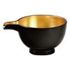 Aizu Lacquerware 3.3 Single Mouth (Black Uchi Gold Foil)
