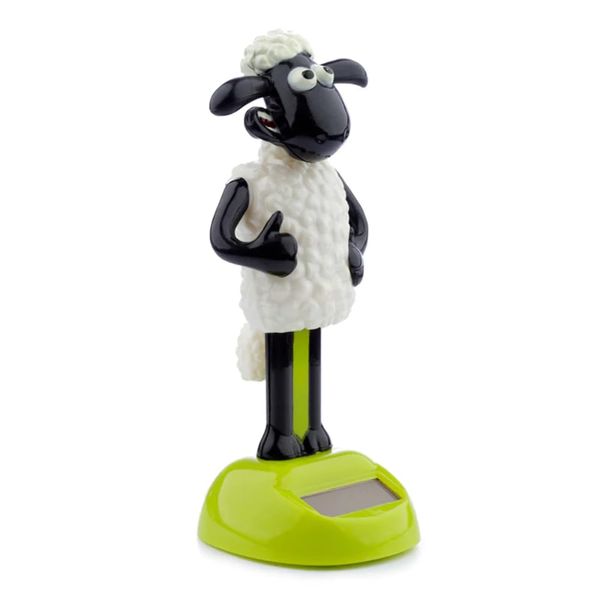 Puckator Shaun the Sheep Solar Pal - Home Office Table Desk Dashboard Car Decor Decoration - Gift Ideas - Gifts For Teenage Old Boy Girl Dad Mums - Powered KIds Toys Toy Figure Figures