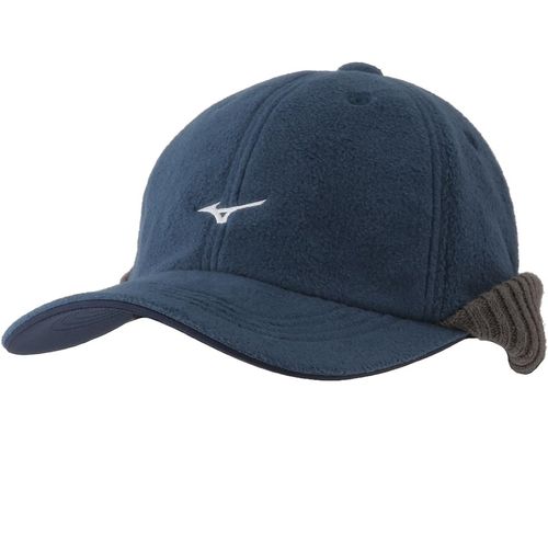 Mizuno E2MWA508 Men's Golf Breath Thermo Fleece Cap with Ear Cover, sea navy