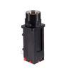 sourcing map PCB Mount 6.35mm 3 Pin Socket Headphone Stereo Jack Audio Video Connector Black Red 4Pcs