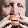 28pcs Denture Whitening Temporary Fake Teeth Upper Lower Removable Veneers, 01 Black