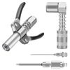 Grease Gun Coupler 90 Degree Adapter Needle Tips Dispenser Injection Needle Kit