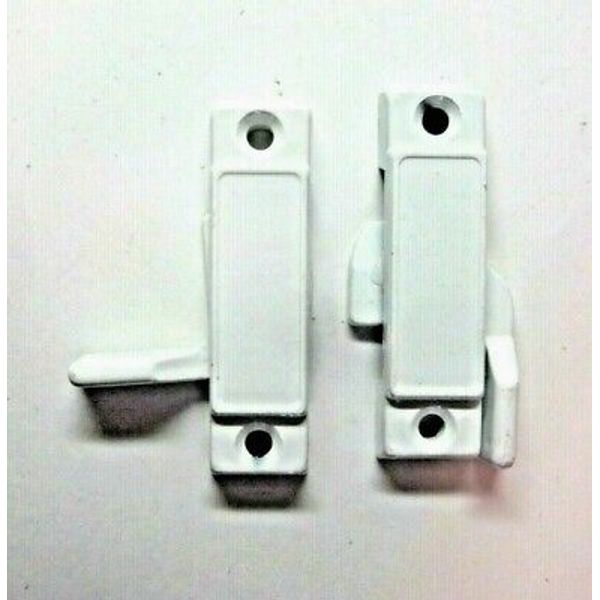 2 MDC Sliding Window White Zinc Sweep Sash Locks 1/4" Latch 2-1/4 Centers 3/8"SB