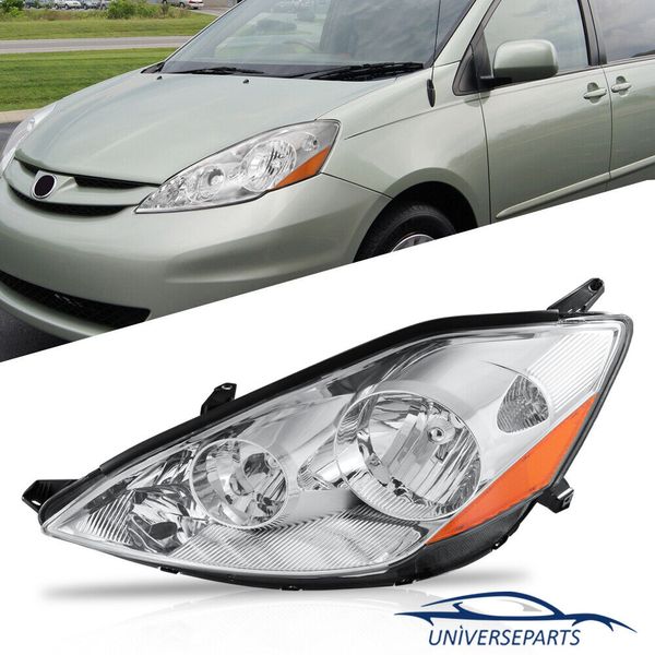 For 2006-2010 Toyota Sienna Driver / Left Side Front Headlamps Headlight 1PC