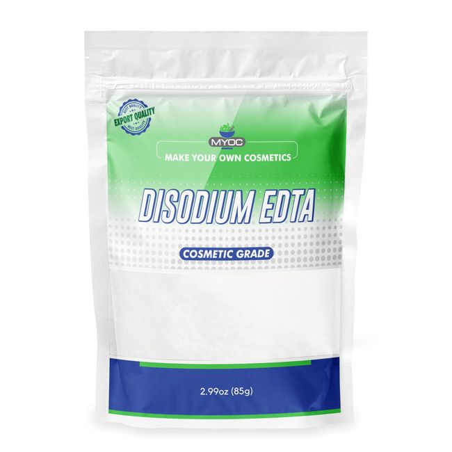 MYOC Disodium EDTA Pure Cosmetic Grade Raw Material for DIY Body Soaps, Hair Shampoo & Conditioner, Facewashes Foam Builder & Cleanser 85gm