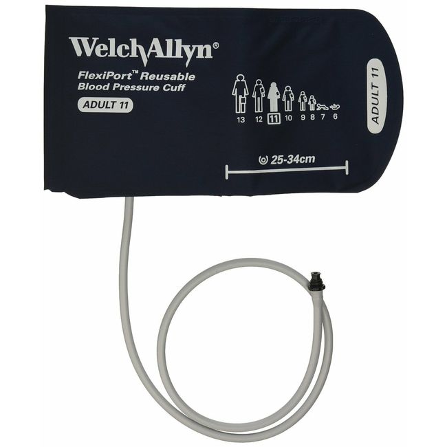 Welch Allyn REUSE-11-1TP Flexiport Reusable Blood Pressure Cuff - Adult