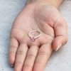Philip Jones Pink Adjustable Crystal Ring Created with Zircondia® Crystals