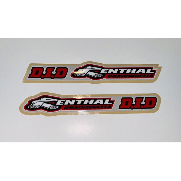 2 Renthal  DID Universal Swingarm/Shroud Weather Proof Decals Sticker Graphics