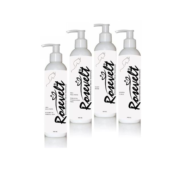 ROSEVELT Hydra Facial Sıvısı 4 Lü Set Hydrafacial Solüsyonu ( 400ml X 4 ) PRA-3494920-2388