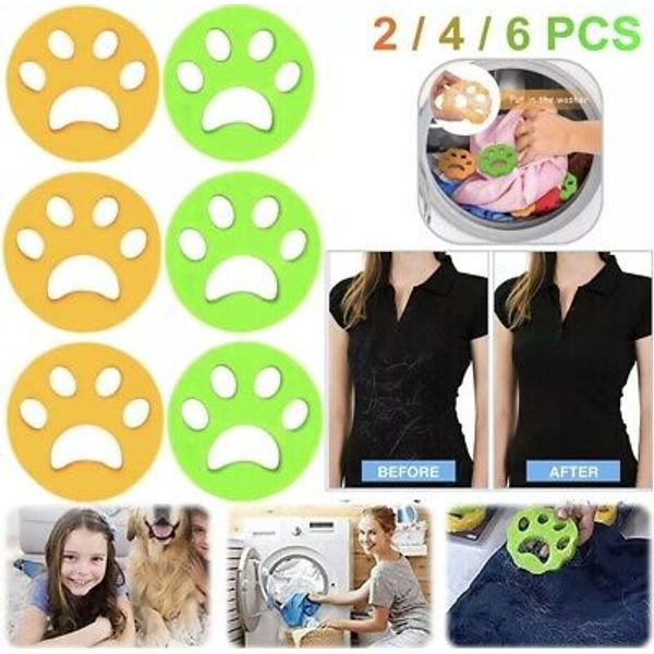 2-Pack Pet Hair Remover For Laundry Washing Machine Cat Dog Re Fur Catcher