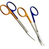 IRIS SCISSORS 4.5"CURVED 2pc HIGH GRADE SUPERCUT DENTAL SURGICAL INSTRUMENT