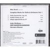 Bruch: Complete Works For Violin & Orchestra, Vol. 1