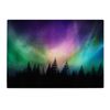 Northern Lights Colourful Kitchen Worktop Protector Saver Glass Chopping Board