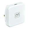 Masterplug Super-Fast USB Charging Plug with Single Type C Charging Port, 20 Watts, White