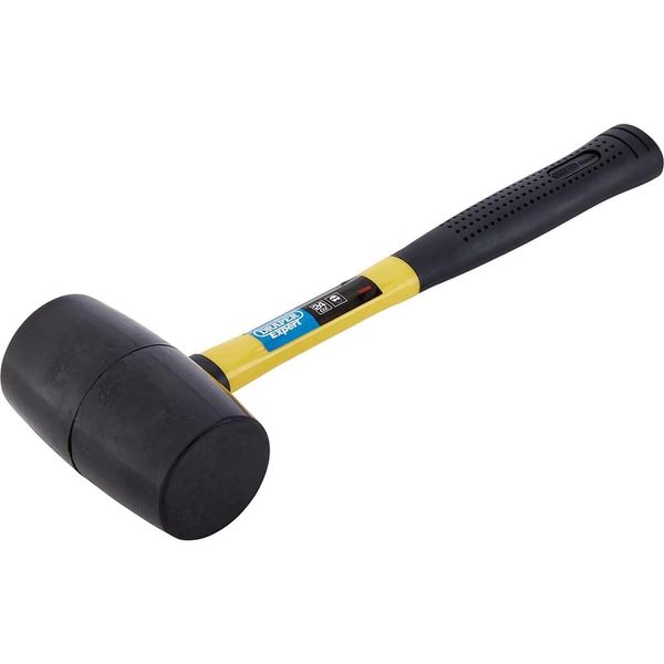 Draper Expert Rubber Mallet 750g | Multi-Purpose Mallet Soft Hammer | Shock Absorbing Grip | 72020