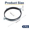sourcing map 4 Pcs Split Ring Pipe Hanger, 160mm/6.3inch Adjustable Pipe Bracket Clamp Wall Ceiling Mount Pipe Strap Support for Plumbing Drainage Pipe Tube