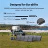 Dabbsson Solar Panel 120W PV120 IP68 Water&Dustproof with Adjustable Kickstand