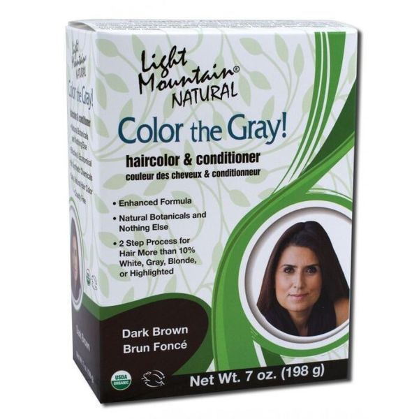 Light Mountain Color the Gray! Dark Brown 7 oz Box