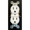 White AC Electric Power Duplex Wall OUTLET RECEPTACLE Residential Replacement