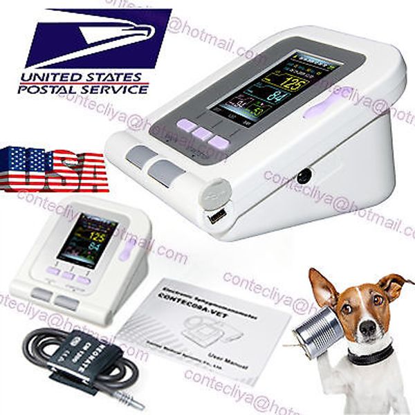 Veterinary/Animal/Pets LCD Blood Pressure monitor Electronic Sphygmomanometer US