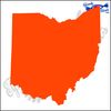 Eyecandy Decals Ohio State Shape 6 INCH Decal Sticker Orange