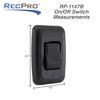 RecPro RV Switch SPST Switch On/Off Bezel | RV Electrical | Camper Switches (Brown, 1)
