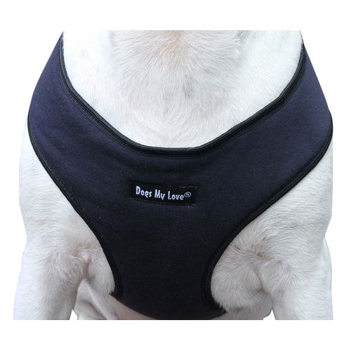 Dogs My Love Soft Vest Harness for Dogs and Puppies 6 Sizes Blue (L (Neck Max: 15"; Chest Girth: 18"-23"))