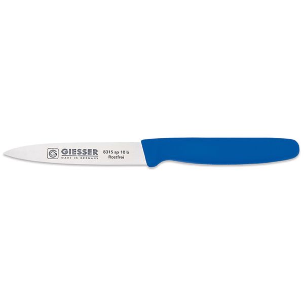 Giesser 8315-sp-10-b Gemüse/Schälmesser, 10,2 cm blau