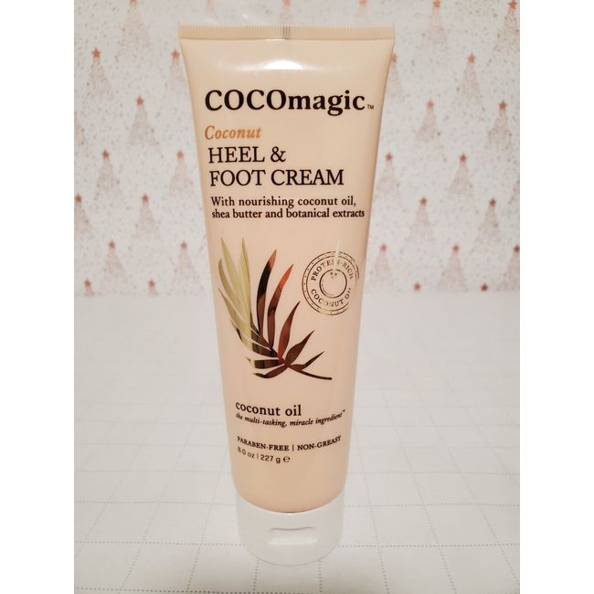 CocoMagic Coconut Heel & Foot Cream with Coconut Oil & Shea Butter 8 oz/227 g