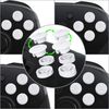 eXtremeRate White Interchangeable ABXY Buttons for Nintendo Switch Pro Controller, DIY Swappable Replacement ABXY for NS Pro Controller- Controller NOT Included