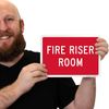 SmartSign "Fire Riser Room" Label | 7" x 10" Laminated Vinyl
