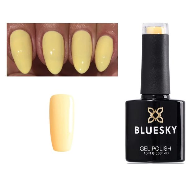 Bluesky Nail Gel Polish Primrose Yellow Lemon Pastel UV LED Soak Off 10ml 80566