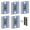 Hailege 5pcs TXS0108E High Speed Full Duplex 8 Way 8 Channel Level Conversion Module 8-Bit 8 CH Logic Level Bi-Directional Converter Module