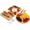 Charcuterie Board Gift Set - Cheese Board & Serving Tray - Large Bamboo Charc...