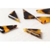Tortoise Shell Pattern Part Triangle D 1 Pairs (2 Pieces) Pierced Earrings Handmade Parts Materials