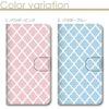 iPhone XR Case Notebook Type Smartphone Case Stylish Cute Moroccan Pattern Pastel Powder Pink