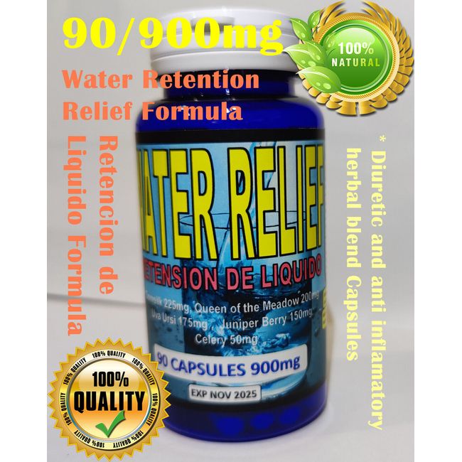 Water retention relief  Formula Retencion de liquido Edema Fluid retention swell