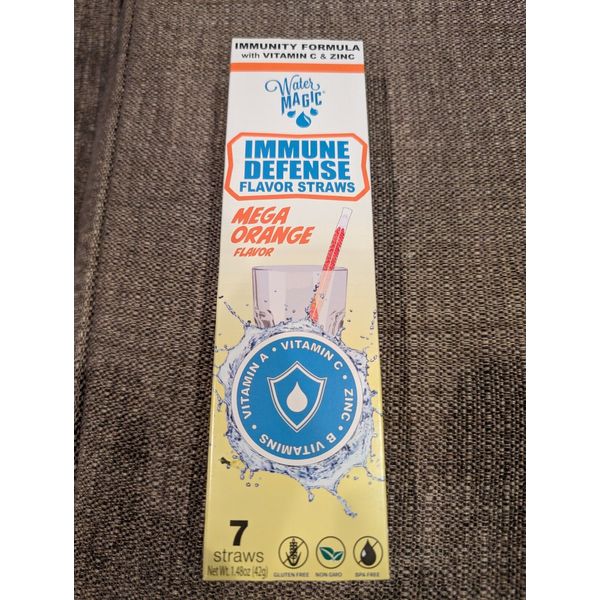 Water Magic Immune Defense Flavor Straw Mega Orange Flavor