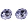 David Van Hagen Mens Football Button Covers - Black/Silver