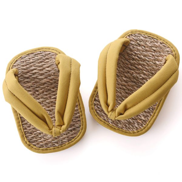 Diet Slippers Foot Half Sandals After Heel Indoor Shoes, yellow (mustard)