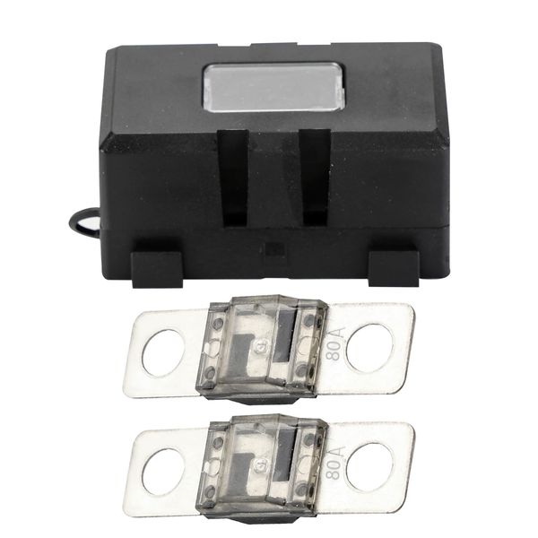 GLOSO BDFS MIDI/AMI Fuse, Bolt Down Fuse (2 Pack 80A + Holder)