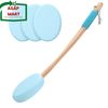 Amazerbath Lotion Applicator for Back, Feet, 4 Replaceable Pads with Long Handle