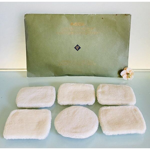 Aveda Natural Colour Pressed Powder Puffs ~ 6 Puffs ~ Vintage! ~ Rare!