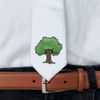 Azeeda 'Tree' White Tie/Necktie with Gift Box (AT00006204)
