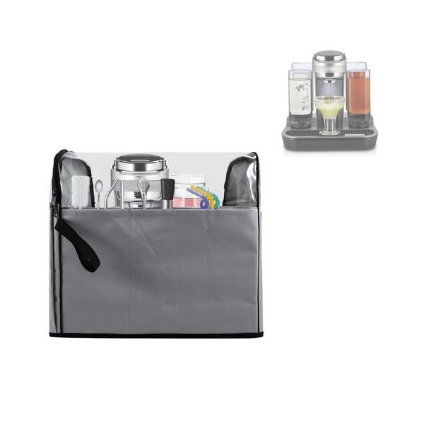 Cocktail Machine Dust Cover,Compatible with Bartesian Premium,Professional, Duet,Visible Dust Case for Cocktail Maker Machine with Clear Window & Multi Pockets