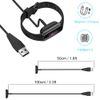 Threeeggs for Fitbit Charge 5 Charger with Reset Button, USB Charging Cable for Charge 5, Charge 6 & Fitbit Luxe (2-Pack, 3.3ft & 1.6ft)