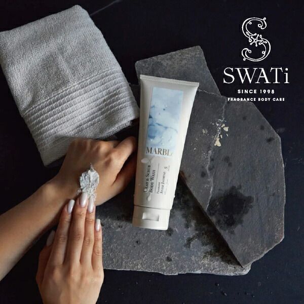 SWATi Body Wash CLAY&amp;SCRUB BODY WASH (ANISE JASMINE)<br><br> Swati MARBLe Marble Beauty Beauty items Bath items Bath goods Clay Scrub Body soap Exfoliating care Gifts Popular Stylish Popular Recommended