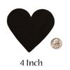 Playfully Ever After 4 inch Felt Hearts 16pc - Cream