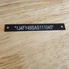 Laser Engraved ID plates various sizes free shipping