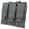NC Star Triple Pistol Mag Pouch, Urban Gray